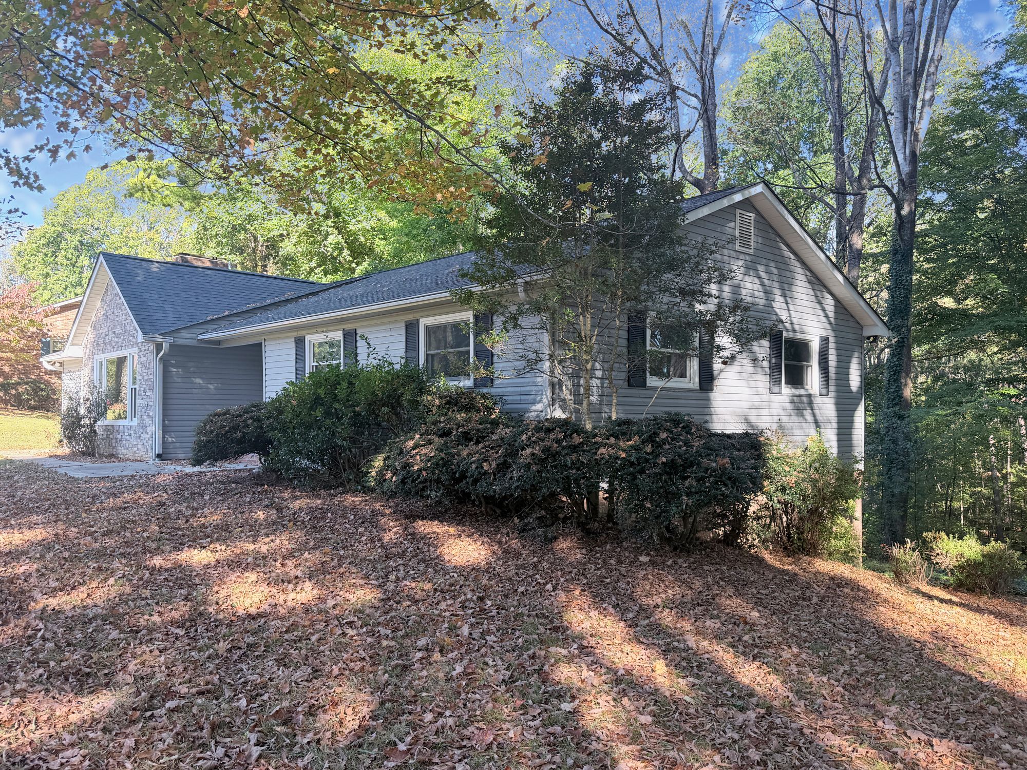 222 Pleasantview Drive — front yard
