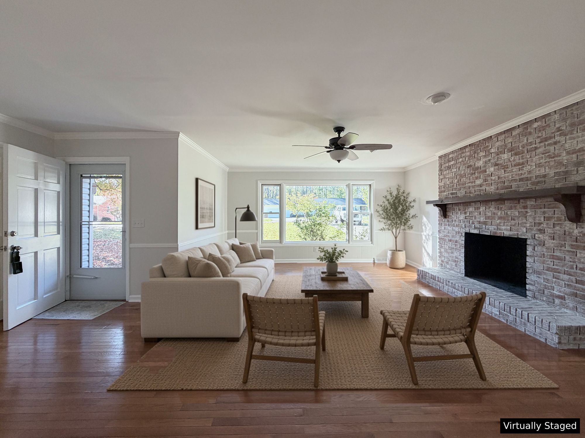 222 Pleasantview Drive — living room — virtually staged