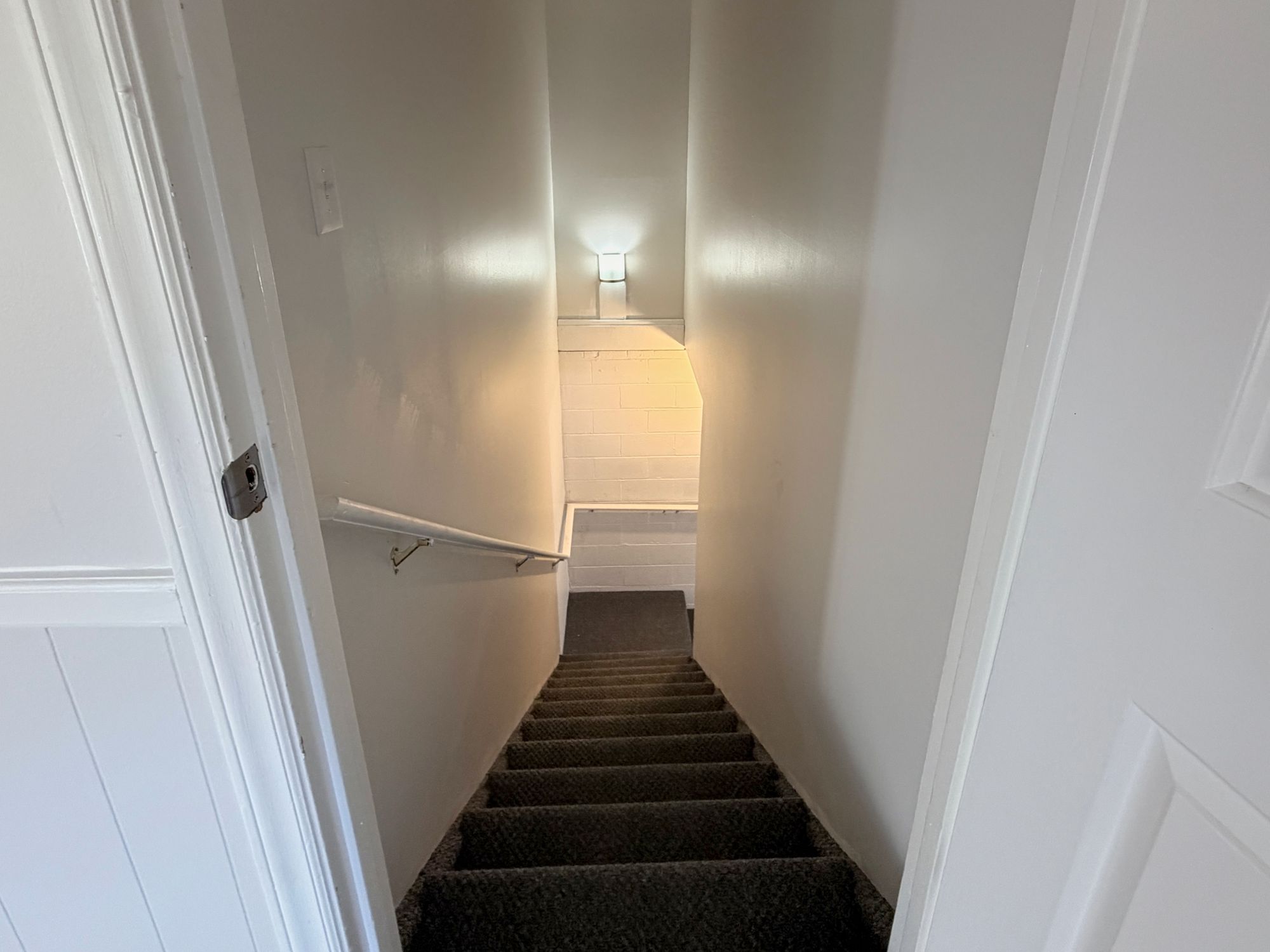 222 Pleasantview Drive — stairs to lower level