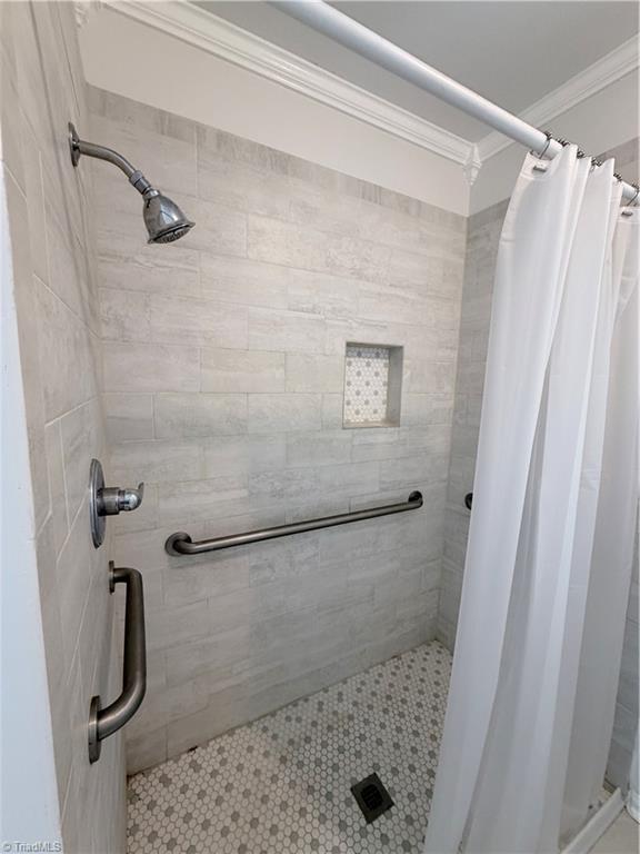 Updated walk-in shower